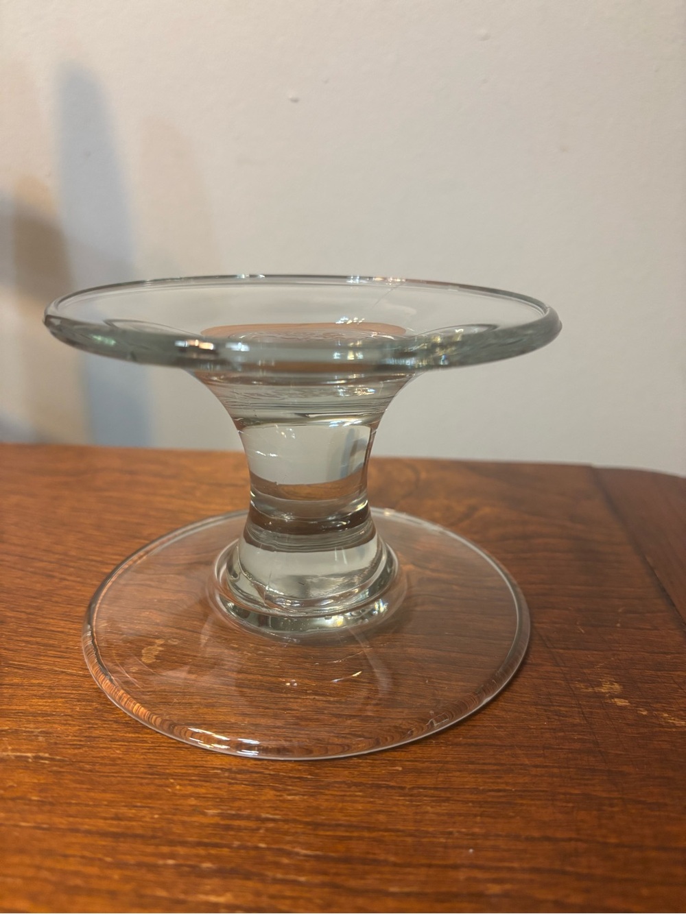 Pampered Chef Clear Glass Pedestal Cake Plate / Display Stand